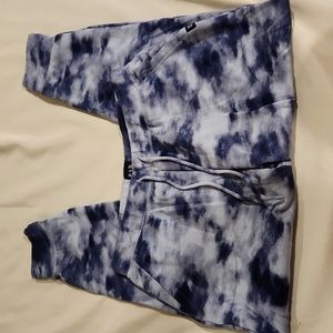 Size: M, GAP Blue Tie Dye Draw String Jogger Sweatpants Never Worn